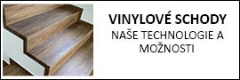 Schody z vinylové podlahy